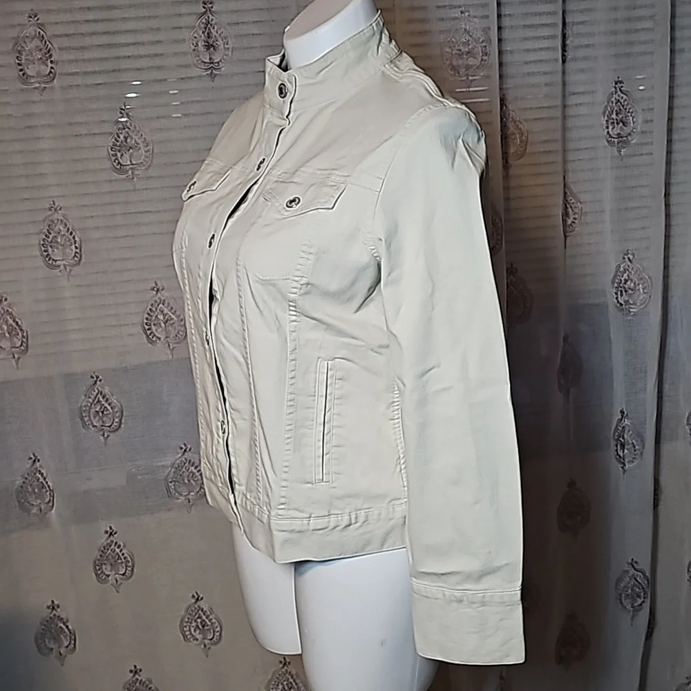 GAP Vintage Beige Jacket Woman's Size XL - Picture 4 of 12